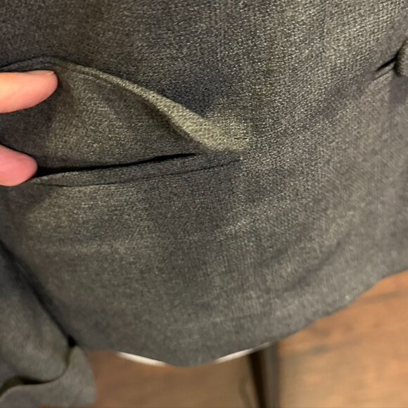 Betty Rose vintage Blazer Jacket Gray Embellished Woven Wool 1960 6 8 - Picture 10 of 14